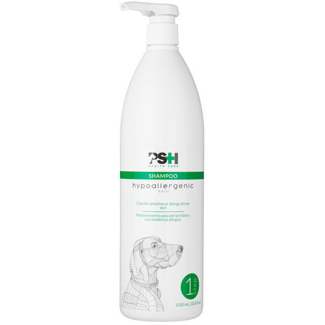 PSH Hypoallergenic Ritual Shampoo - dermatological shampoo for sensitive dog skin.