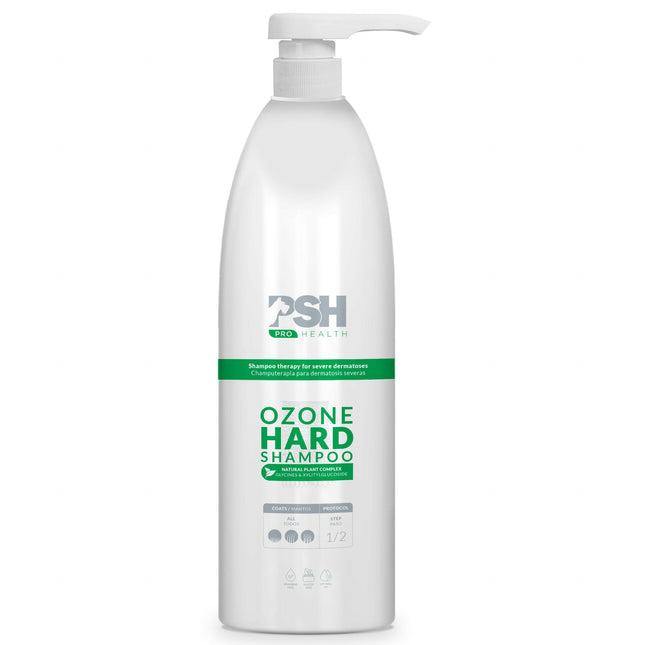 PSH Ozone Hard Shampoo - dermatological shampoo for dogs and cats, for severe skin disease cases.