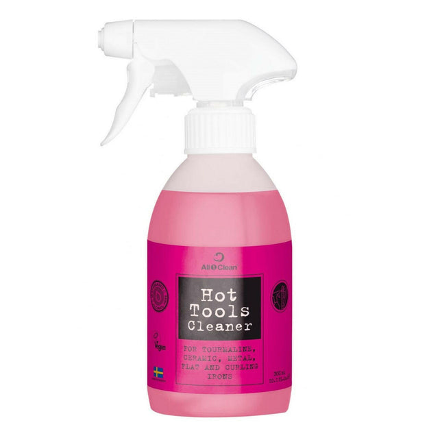 All1Clean Hot Tools Cleaner - spray for cleaning straighteners, curling irons, and irons with tourmaline, ceramic, or metal coatings.