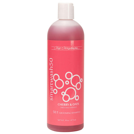 Chris Christensen Smart Wash Cherry & Oats Shampoo - deep cleansing shampoo for dogs and cats, with a cherry oatmeal scent, concentrate 1:50.
