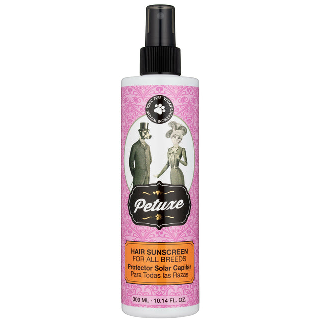 Petuxe Hair Sunscreen - a formula with vitamin B5 that protects fur from the sun.