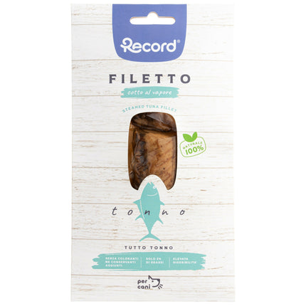 Record Filetto Tuna - dog snack, 100% tuna fillet, steamed.