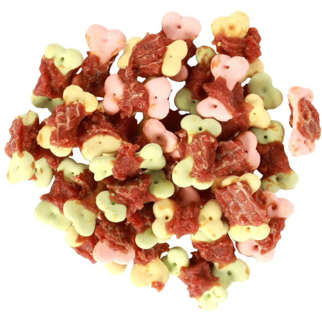 Flamingo Hapki Duck Biscuits Wrap - colorful dog biscuits with duck.