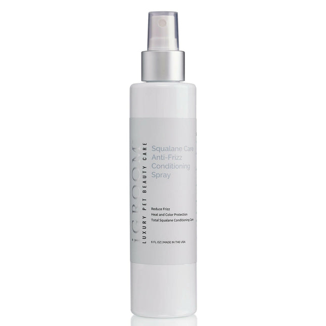 IGroom Squalane Care Anti-Frizz Conditioning Spray - Squalane conditioner that reduces frizz..