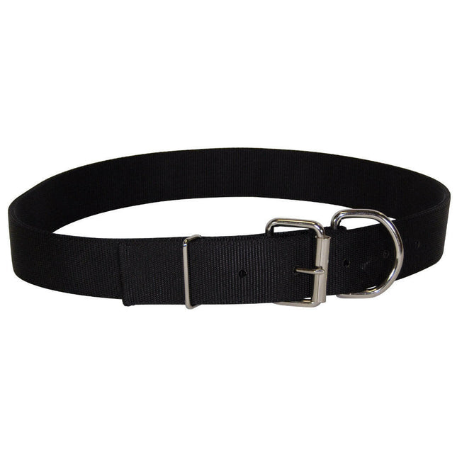 Hamilton Double Thick Buckle Collar - sturdy collar made of double nylon webbing, for large dogs - Length: 65cm.
