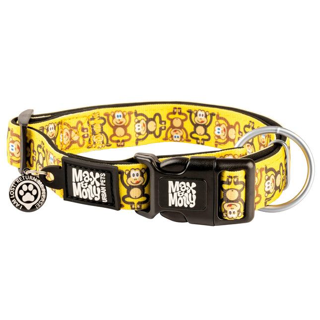 Max & Molly GOTCHA! Smart ID Monkey Maniac Collar - collar with smart tag for dogs.