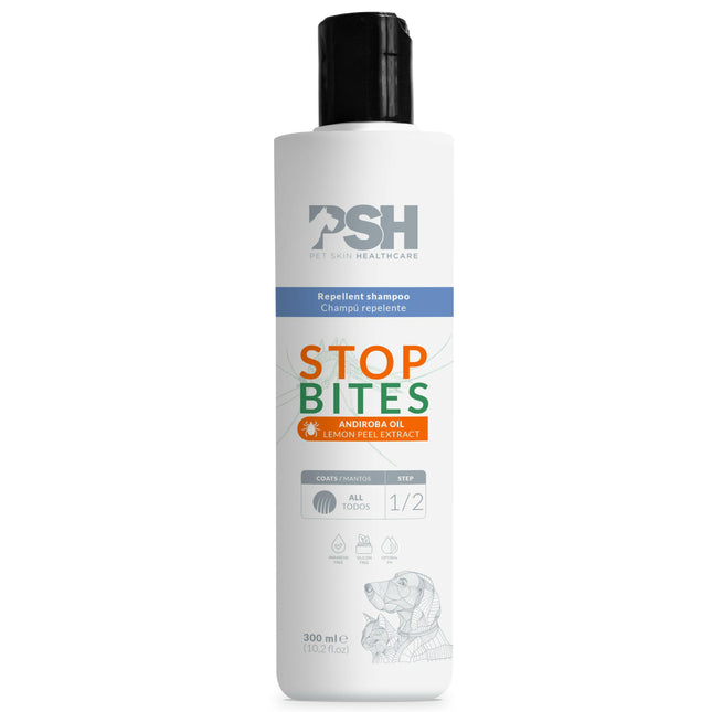 PSH Daily Beauty Stop Bites Shampoo - shampoo for dogs and cats, repelling fleas and ticks.