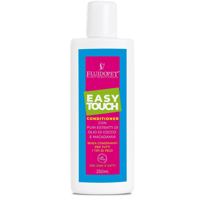 FluidoPet Easy Touch Conditioner - professional, efficient softening conditioner with macadamia and coconut oil, for dogs and cats - 250 ml.
