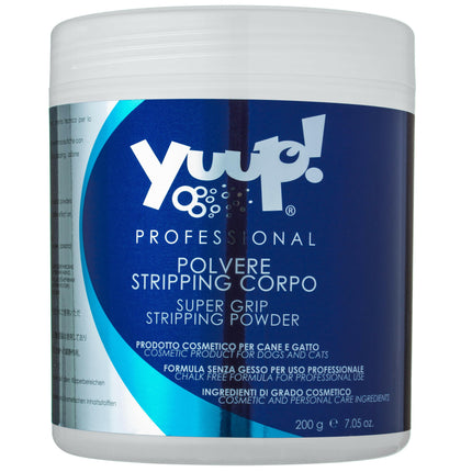 Yuup! Professional Super Grip Stripping Powder - super strong powder for grooming and cleaning fur, for dogs.