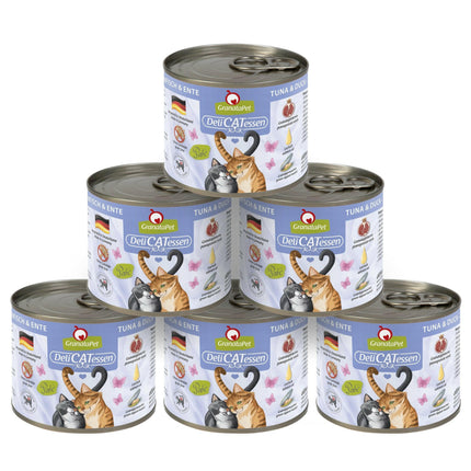 GranataPet DeliCatessen Tuna & Duck - grain-free wet food for cats, tuna and duck.