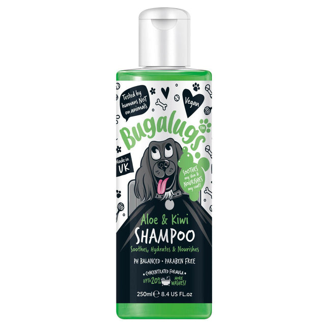 Bugalugs Aloe & Kiwi Shampoo - soothing - moisturizing shampoo for dogs, concentrate 1:10.