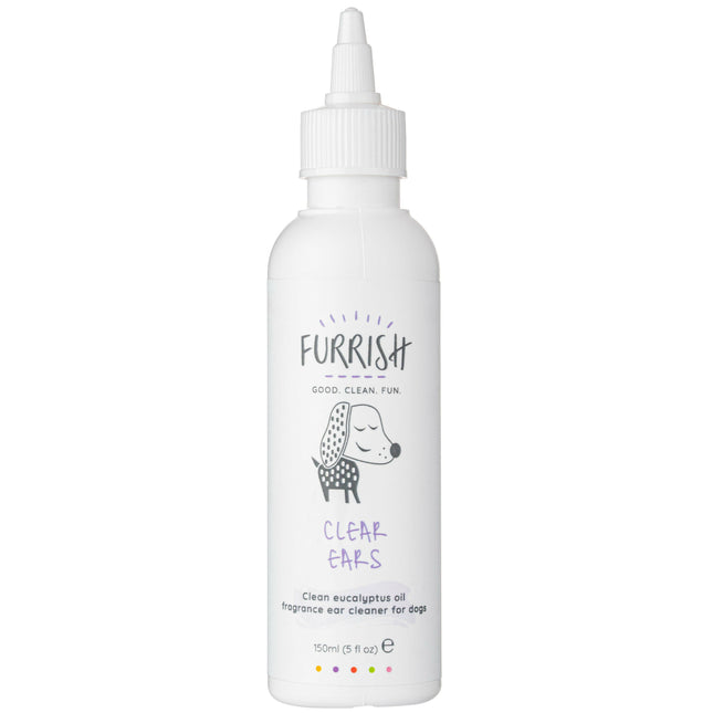 Furrish Clear Ears - ear cleaning solution with eucalyptus oil and citrus extracts.