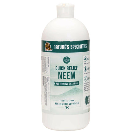 Nature's Specialties Quick Relief Shampoo - medicinal shampoo for dogs and cats, with neem oil, concentrate 1:8.