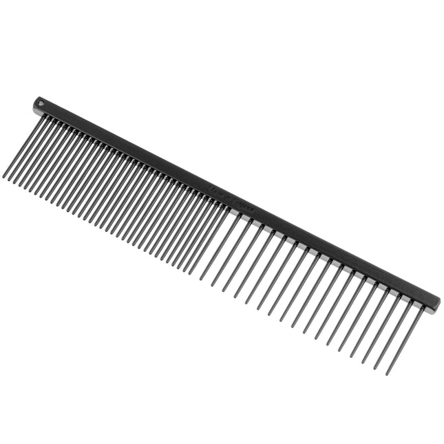 HPP mixed metal comb with anti-static coating.