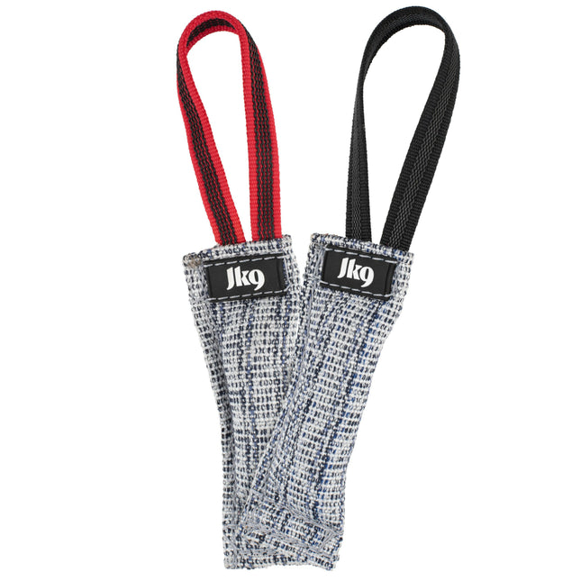 Julius - K9 Cotton Tug With One Hand - sturdy tug toy for dogs with one handle.