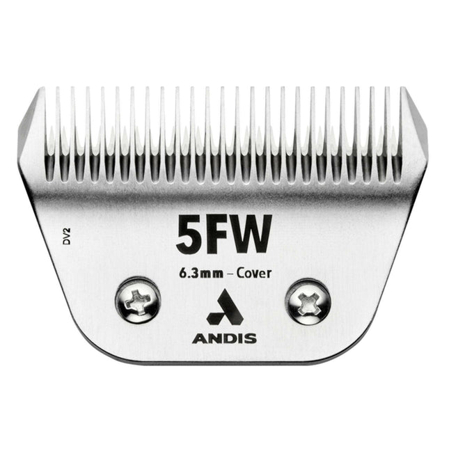 Andis Ceramic EDGE 5FW Cover Wide Blade - wide ceramic blade for Snap-On clippers, chrome-plated steel.