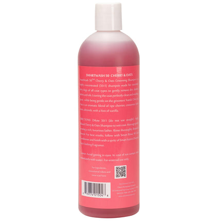 Chris Christensen Smart Wash Cherry & Oats Shampoo - deep cleansing shampoo for dogs and cats, with a cherry oatmeal scent, concentrate 1:50.