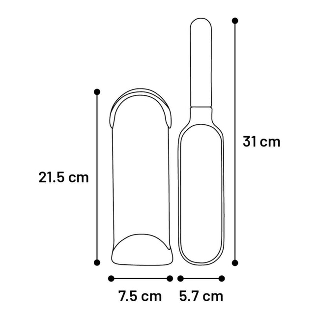 Flamingo Hair Remover Fura & Grey - fur collecting brush.