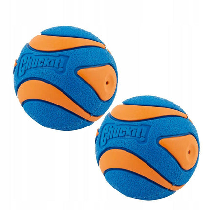 Chuckit! Ultra Squeaker Ball M (6.4cm) - bouncy dog ball with squeaker - 2pcs.
