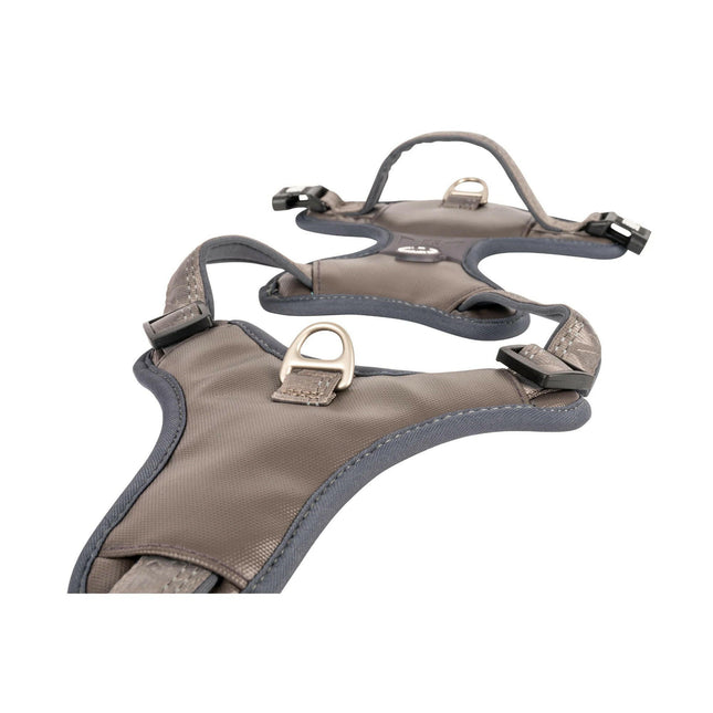 Max&Molly Sport Harness Matrix 2.0 Stone - adjustable harness for dogs, with QR identifier.