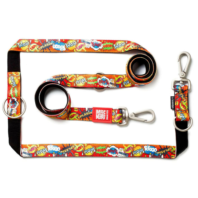 Max & Molly Multi-Leash Heroes - adjustable dog leash, interesting pattern, 200cm.