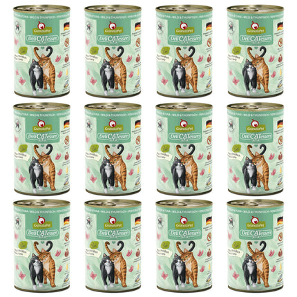 GranataPet DeliCatessen Venison & Tuna - grain-free wet food for cats, venison and tuna.