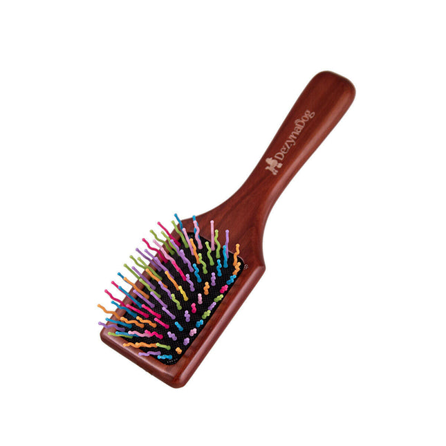 DezynaDog Small Detangling Brush - brush with wavy pins.