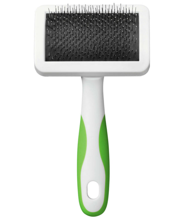 Andis Firm Slicker Brush - small poodle brush for dogs, medium firmness.
