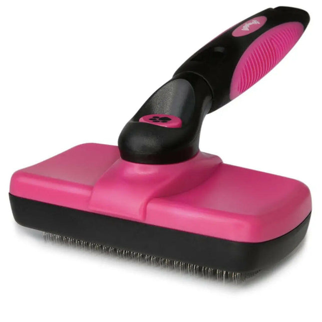 Bugalugs Slicker Brush - slicker brush for dogs and cats, with retractable pins.