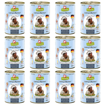 GranataPet Turkey & Rabbit Junior - grain-free wet food for puppies, turkey and rabbit.