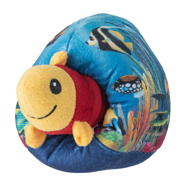 Holland Double Wooble Bubble Buddies - squeaky toy for dogs with a spring, fish in an aquarium.