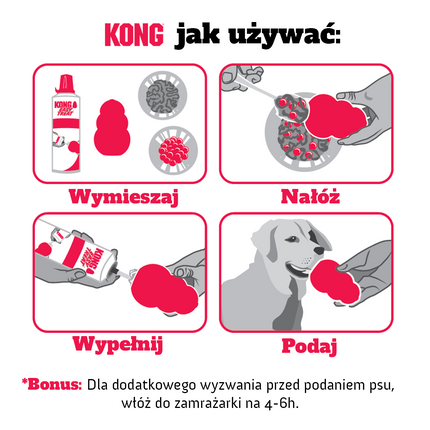 KONG Easy Treat With Cheddar Cheese - dog food spray with cheddar cheese.