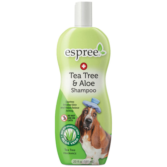 Espree Tea Tree & Aloe Shampoo - therapeutic shampoo for irritated dog skin, concentrate 1:5.