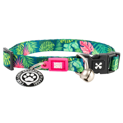 Max&Molly GOTCHA! Smart ID Cat Collar Tropical - colorful collar for cats with smart Tag pendant.