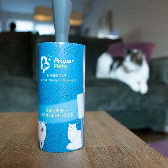 Proper Pets Lint Roller - sticky sheet clothing roller.