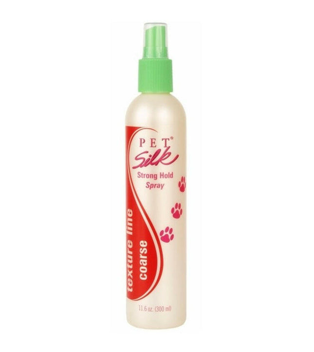 Pet Silk Texturizing Strong Hold Spray - strong texturizing and volumizing spray for rough-haired breeds.