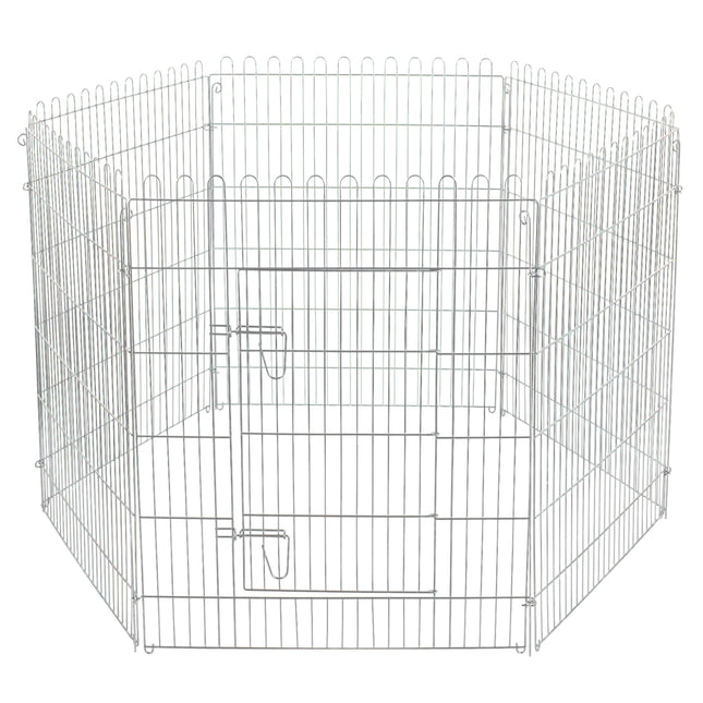 Flamingo Puppy Run Jax L - metal playpen for puppies, 6 panels with height.