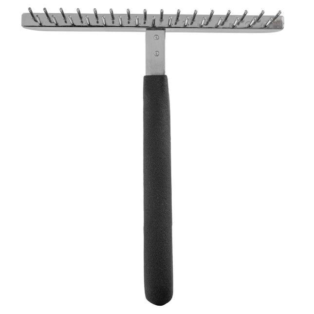 Chris Christensen T - Rake Large - Large, Double-Row Dog Rake, Cross-Row, Teeth.
