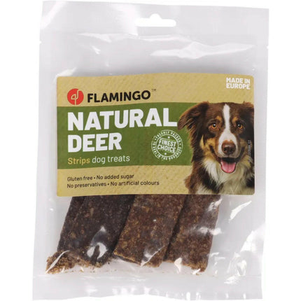 Flamingo Natural Deer - natural dog treats, deer strips.