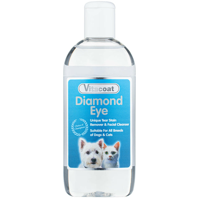 Vitacoat Diamond Eye Tear Stain Remover - liquid for removing tear stains for dogs and cats.