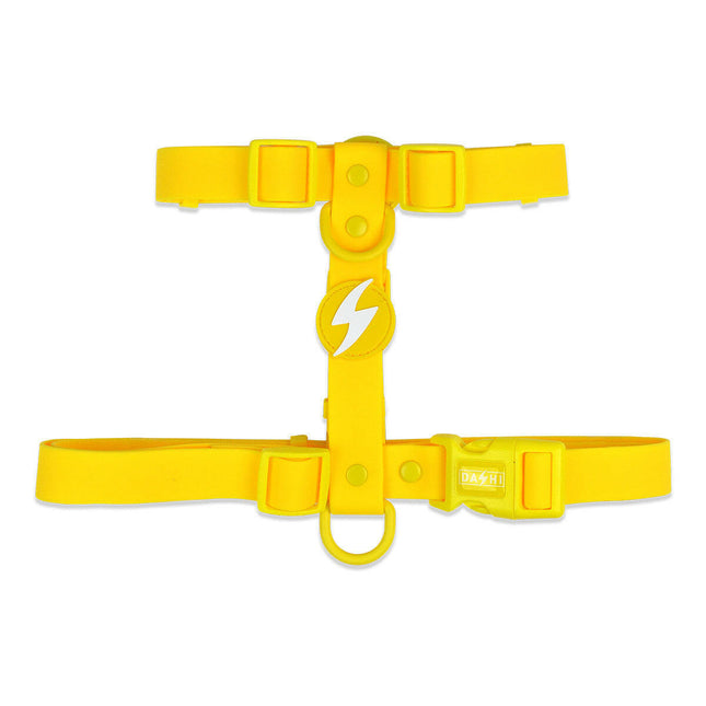 Dashi Colorflex Back Harness Yellow - adjustable, waterproof guard harness for dogs, yellow.