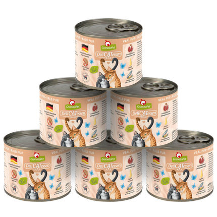 GranataPet DeliCatessen Veal Pur - grain-free wet food for cats, veal.