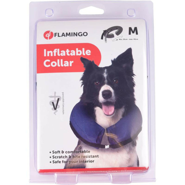 Flamingo Inflatable Collar Gofi - inflatable, post-surgery collar for dogs.