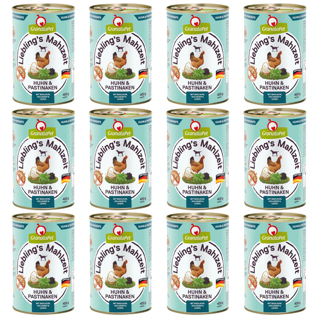 GranataPet Chicken & Parsnips - grain-free wet dog food, chicken with parsnips