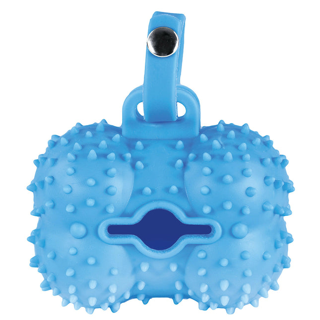 Bag Dispenser - rubber container for dog bags, shaped like a bone:.