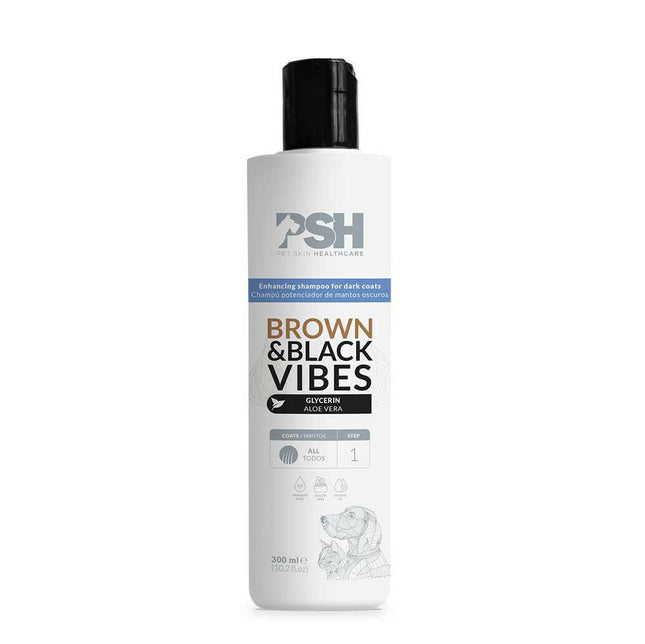 PSh Daily Beauty Brown & Black Vibes - shampoo for brown and black fur of dogs and cats.