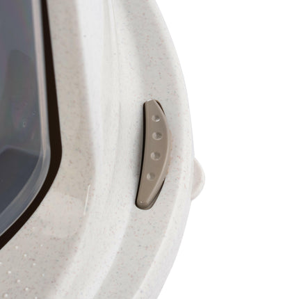 Record Galaxy Cat Litter Box - enclosed cat litter box, oval shape, with filter.