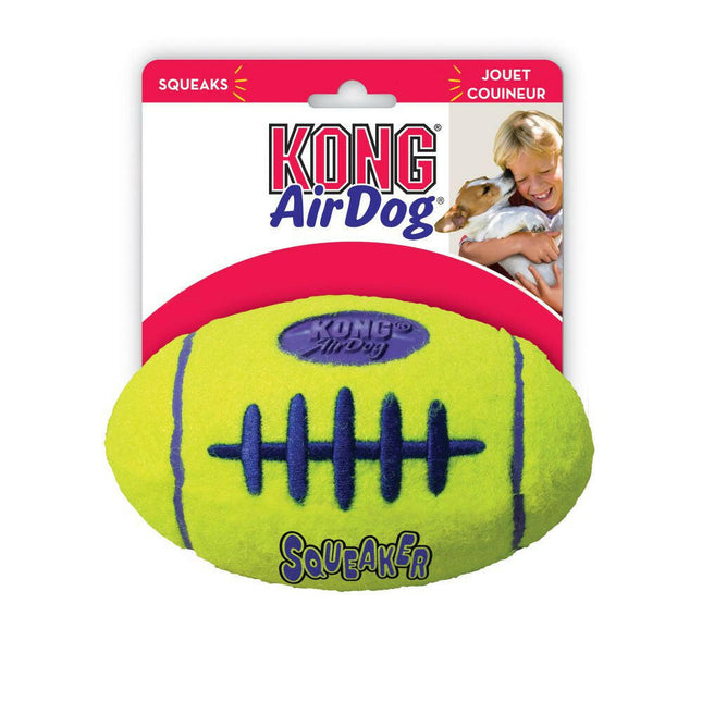 KONG AirDog Squeaker Football - squeaky toy for dogs, football, floating.