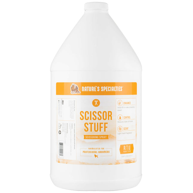 Nature's Specialties Scissor Stuff - professional spray that facilitates grooming for dogs and cats.