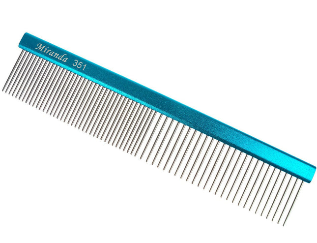 Miranda 351 Comb - sturdy, metal comb with a mixed tooth spacing of 50/50.